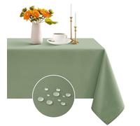 Romanstile Nappe verte, 80 x 80 cm, carrée, lavable, imperméable, pour le printemps, Pâques, pour petites tables à manger, bistro, café, extérieur, jardin