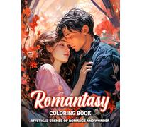 Romantasy Coloring Book: Mystical Scenes of Romance and Wonder