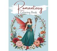 Romantasy Coloring Book: With Magical Fantasy Romance Scenes of Castles, Fae, Dragons & More | 8.5x11 inches, 54 pages | 25+ Designs … Gift for Book Lovers, Relaxation and Cozy Evenings