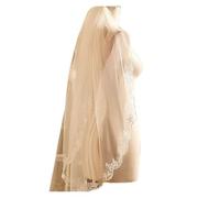 Romantic 1-Layer Bling Lace Fingertip Veil Comb