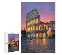 Romantic Colosseum Sunset Puzzle 1000 Pièces Educa Jouet en Bois Cadeau Unique Décoration Intérieure Jeu Éducatif Challenge Toy Adultes Et Enfants À Partir De 14 Ans 1000 PCS