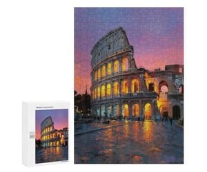 Romantic Colosseum Sunset Puzzle 1000 Pièces Educa Jouet en Bois Cadeau Unique Décoration Intérieure Jeu Éducatif Challenge Toy Adultes Et Enfants À Partir De 14 Ans 300 PCS
