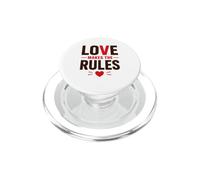 Romantic Couple Quote Valentine's Day Love Makes The Rules PopSockets PopGrip pour MagSafe