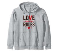 Romantic Couple Quote Valentine's Day Love Makes The Rules Sweat à Capuche