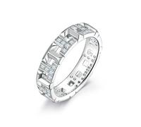 Romantic Elegant Valentine's Holiday Holiday Classic S925 STERLING Silver Hollow T Letter Ring Women Anniversary Jewelry Gift