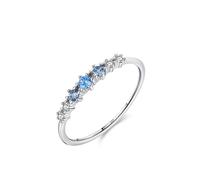 Romantic Elegant Valentin's Holiday's Holiday Casual Matching S925 Sterling Silver with Zircon Ring For Women Anniversary Jewelry