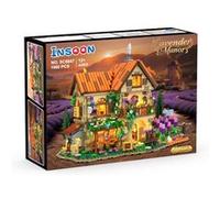 Romantic Lavender Chateau - Kit Construction Manoir Miniature, LED, 3 Étages, Jardin et Décor Pastoral