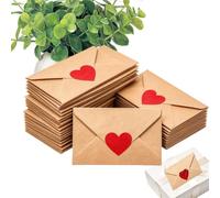 Romantic Love Notes - 60 Piece Set - Includes Stickers and Envelopes Pack | Mini Love Notes with Envelopes Him Her Boyfriend Girlfriend Husband Wife Birthday Party Christmas Engagement