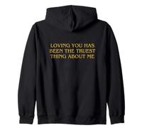Romantic Quote Loving You Sapphic Bookish Subtle Lesbian Sweat à Capuche