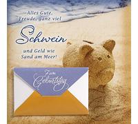 Romantica Tirelire en forme de cochon en sable 15 x 15 cm