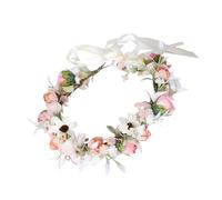 Romantics Serre-tête rose tendance pour femme Bandeau de maquillage décontracté pour fête de mariée Utilisation quotidienne Anneau à cheveux réglable