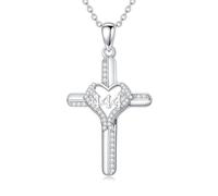 ROMANTICWORK Ange Chiffre 444 Chaîne en argent sterling 925 Numéro 444 Collier Numérologie Chiffres Bijoux Cadeaux pour Femme Fille, Argent sterling, Pas de gemme