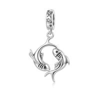 ROMANTICWORK Argent sterling 925 koala/cochon/chat/colibri/boeuf des hautes terres/lion/renard/singe/main de crâne/tigre/panda rouge pour bracelets animaux bijoux pour femme
