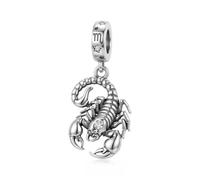 ROMANTICWORK Argent sterling 925 koala/cochon/chat/colibri/boeuf des hautes terres/lion/renard/singe/main de crâne/tigre/panda rouge pour bracelets animaux bijoux pour femme, Argent sterling, Pas de