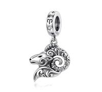 ROMANTICWORK Argent sterling 925 koala/cochon/chat/colibri/boeuf des hautes terres/lion/renard/singe/main de crâne/tigre/panda rouge pour bracelets animaux bijoux pour femme