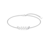 ROMANTICWORK Bracelet/bracelet de cheville pour femme en argent sterling 925 Bijoux d'été Cadeaux pour femmes 23 cm + 5 cm Bracelet de cheville/18 cm + 5 cm, 7+2 Zoll Verlängerungskette, Argent, No