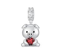 ROMANTICWORK Breloque koala/cochon/vache des Highlands/singe/lion/renard/colibri en argent sterling 925 pour bracelets - Breloque animal - Cadeau pour femme, Argent sterling, Pas de pierre précieuse