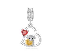 ROMANTICWORK Breloque koala/cochon/vache des Highlands/singe/lion/renard/colibri en argent sterling 925 pour bracelets - Breloque animal - Cadeau pour femme, Argent sterling, Pas de pierre précieuse