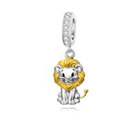 ROMANTICWORK Breloque koala/cochon/vache des Highlands/singe/lion/renard/colibri en argent sterling 925 pour bracelets - Breloque animal - Cadeau pour femme, Argent sterling, Pas de pierre précieuse