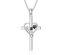 ROMANTICWORK Collier stéthoscope pour femme en argent sterling 925 avec pierre de naissance vétérinaire bijoux infirmière cadeaux pour femme, Argent sterling, Pas de gemme