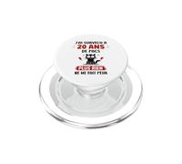 Romantique 20 Ans Couple Anniversaire Humour 20 Ans de pacs PopSockets PopGrip pour MagSafe