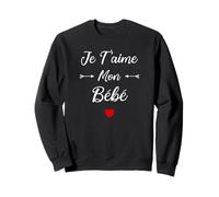 Romantique Bébé Couple Je t'aime Mon Bébé Sweatshirt
