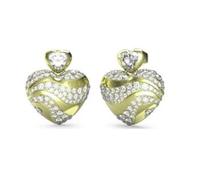 Romantique boucles d'oreilles dorées à l'or fin avec pierres en zirconium In My Heart JUBE04499JWYGT/U