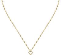 Romantique collier plaqué or avec le cœur Love LPS10ASD22