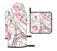 Romantique Paris Gants de cuisine et maniques Motif papillon