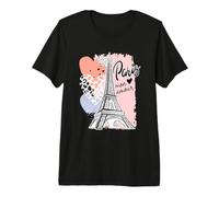 Romantique Paris Mon Amour Paris My Love Tour Eiffel T-Shirt Haut de Gamme