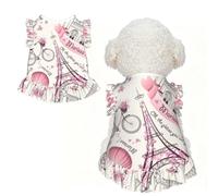 Romantique Paris Papillon Imprimé Animal Respirant T-Shirt Jupe M