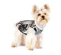 Romantique Paris Tour Eiffel Bycicle imprimé T-shirts pour petits chiens Chemise de mode pour chien Respirant sans manches Chemises pour petits chiens