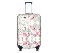 Romantique Paris Tour Eiffel Housse Valise Valise Trolley Case Protecteur Élastique Lavable Anti-rayures Fit 18-32 Pouces, blanc, XL