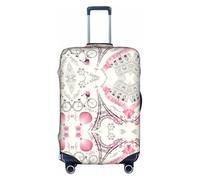 Romantique Paris Tour Eiffel Housse Valise Valise Trolley Case Protecteur Élastique Lavable Anti-rayures Fit 18-32 Pouces, blanc, XL