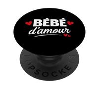 Romantique surnom Bébé d'amour Couple chérie Amour Bébé PopSockets PopGrip Adhésif