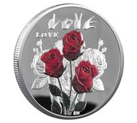 Romantique t'aime Monnaie en Forme De Coeur Rose Monnaie Lotions Mots Poche Token De Saint-Valentin Cadeau De Mariage Cadeau