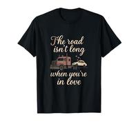 Romantique Truckers Love Road Citation Cœur Camion T-Shirt