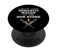 Romantique Walks to The Gun Store Pro Gun Propriétaire Dicton PopSockets PopGrip Adhésif