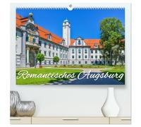 Romantisches Augsburg (hochwertiger Premium Wandkalender 2026 DIN A2 quer), Kunstdruck in Hochglanz: Charmante Impressionen der historischen UNESCO - Welterbestadt mit Planerfunktion