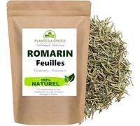 Romarin séché 100g, pour Tisane, Infusion, Cuisine gastronomique - Sachet Fraîcheur Hermétique Refermable (100G)