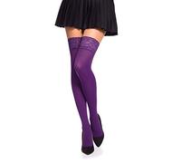 Romartex Bas autofixants en microfibre 40 deniers Différentes couleurs et tailles de S à XL - Violet - Large