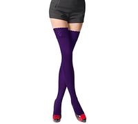 Romartex Bas autofixants opaques en microfibre 80 deniers par, M, violet