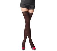 Romartex Bas autofixants opaques en microfibre 80 deniers par, XL, marron foncé