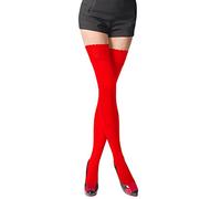 Romartex Bas autofixants opaques en microfibre 80 deniers par, XL, rouge