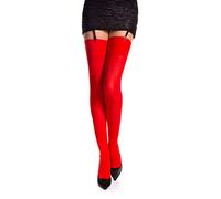 Romartex Bas opaques 40 deniers unis 29 couleurs Tailles S-XL, Rouge, M