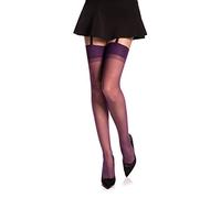 Romartex Bas unis transparents en élasthanne 20 DEN, 7 couleurs, tailles S-XL, XL, violet