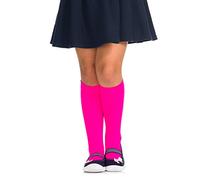 Romartex Chaussettes hautes filles enfants unies 40 deniers de, rose clair