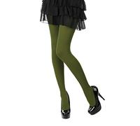 Romartex Collants colorés opaques 40 deniers pour femme, M, vert olive