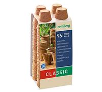 Romberg Pots Ronds Biodégradables Ø 6 cm | Lot de 96 - 1 sachet