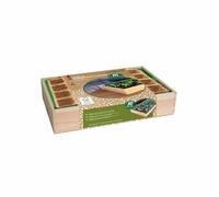 Romberg Serre de culture en bois M respectueux de l'environnement - Design naturel durable - Bois de pin certifié FSC - 37 x 24 x 13 cm